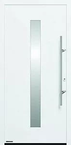 Стальная дверь Thermo Safe Мотив 185 белая 1100x2100