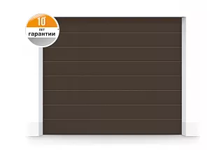 Секционные ворота Hormann RenoMatic 42 2500x2250 коричневые RAL 8028 ProMatic