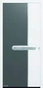 Стальная дверь Thermo Safe Мотив 585 белая 1100x2100