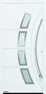 Стальная дверь Thermo Safe Мотив 188 белая 1000x2100