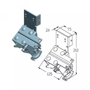 Alutech Кронштейн нижний RBI446R